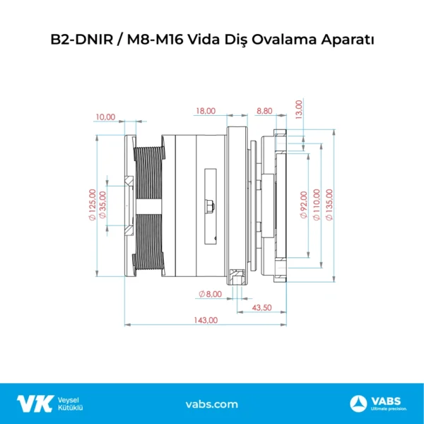 B2-DNIR / M12-M22 Thread Rolling Head - Image 2